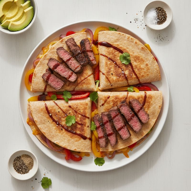 Seared Steak & Pepper Quesadillas
