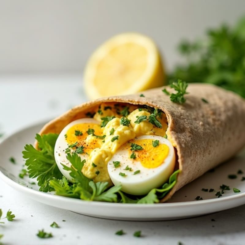 Creamy Fresh Herb Egg Salad Wrap