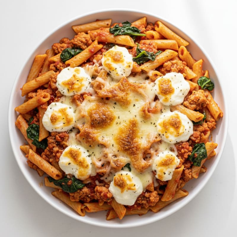 Classic Baked Ziti with Ricotta