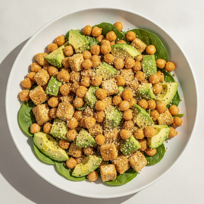 Roasted Chickpea and Avocado Salad