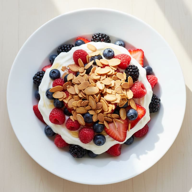 Creamy Greek Yogurt Protein Parfait with Mixed Berries