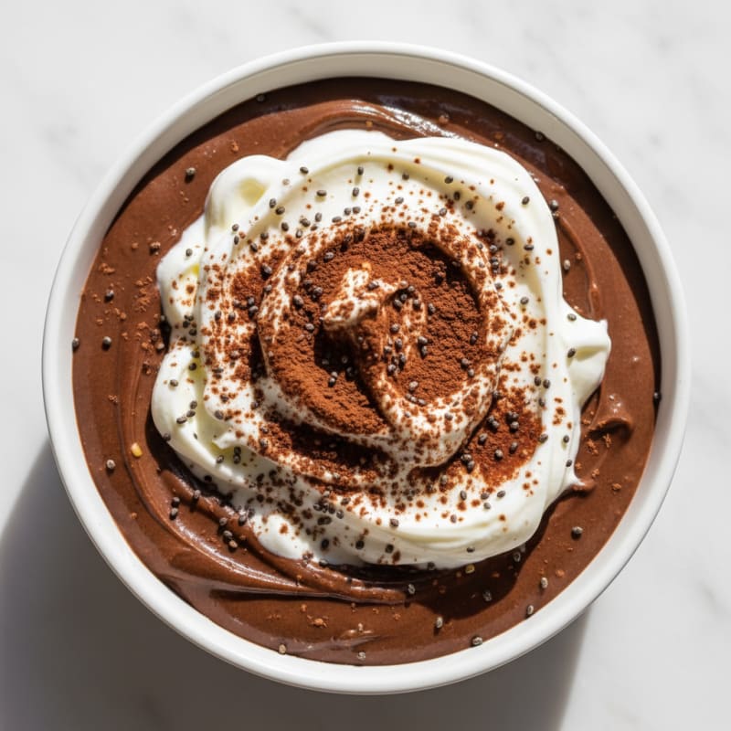 Silky Chocolate Protein Pudding with Greek Yogurt