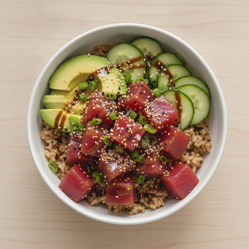 Ahi Tuna Hawaiian Poke Bowl