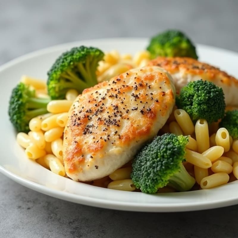 Creamy Baked Chicken and Broccoli Mac