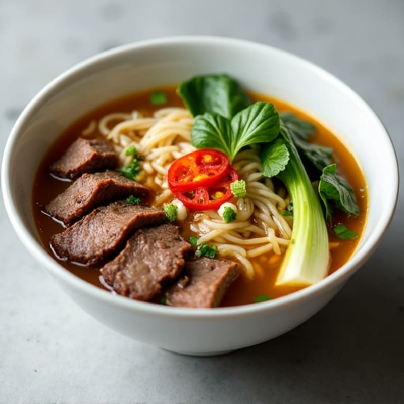 Ginger-Lemongrass Beef Rice Noodle Soup
