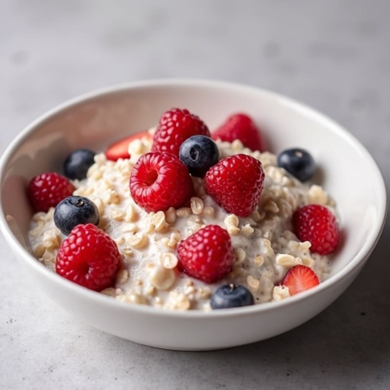 Creamy Berry Chia Overnight Oats