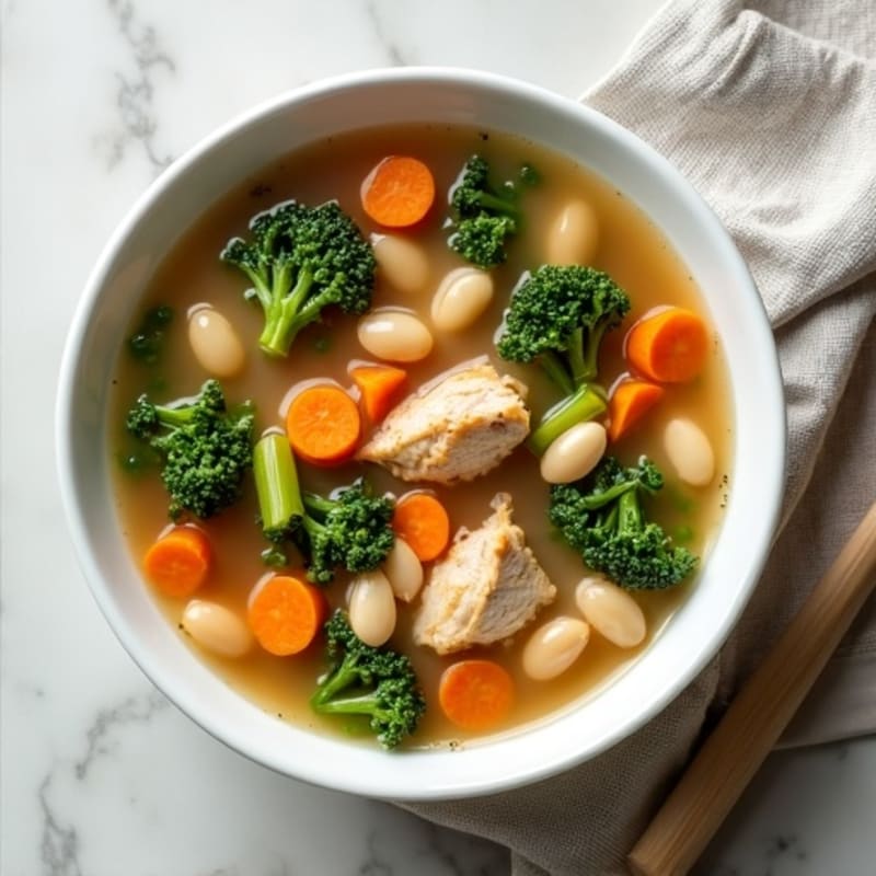 Hearty White Bean Chicken Kale Soup