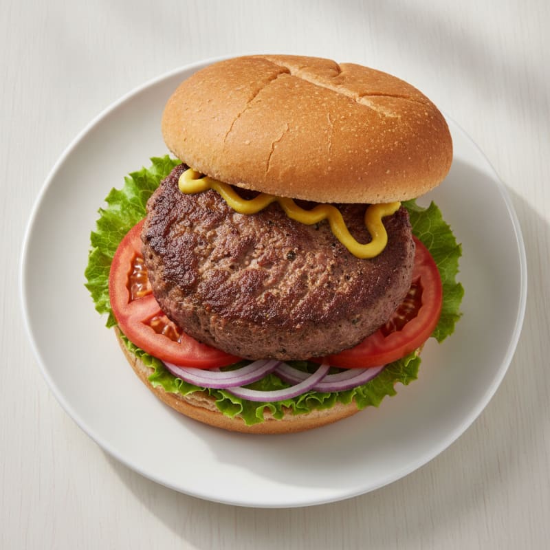 Classic Beef Hamburger with Fixings