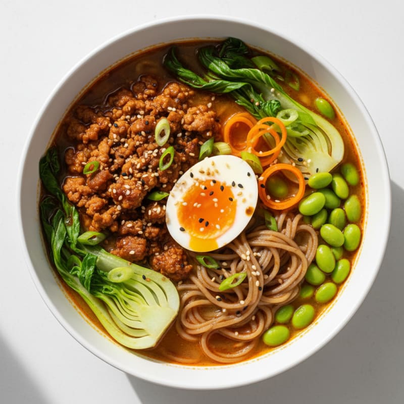 Zesty Sriracha Pork Ramen Bowl