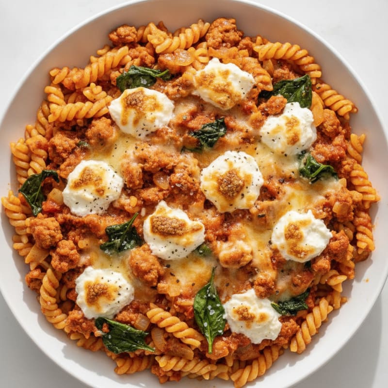Classic Baked Ziti with Ricotta