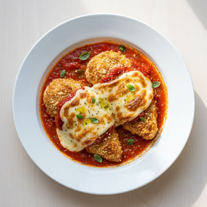 Baked Chicken Parmesan with Marinara