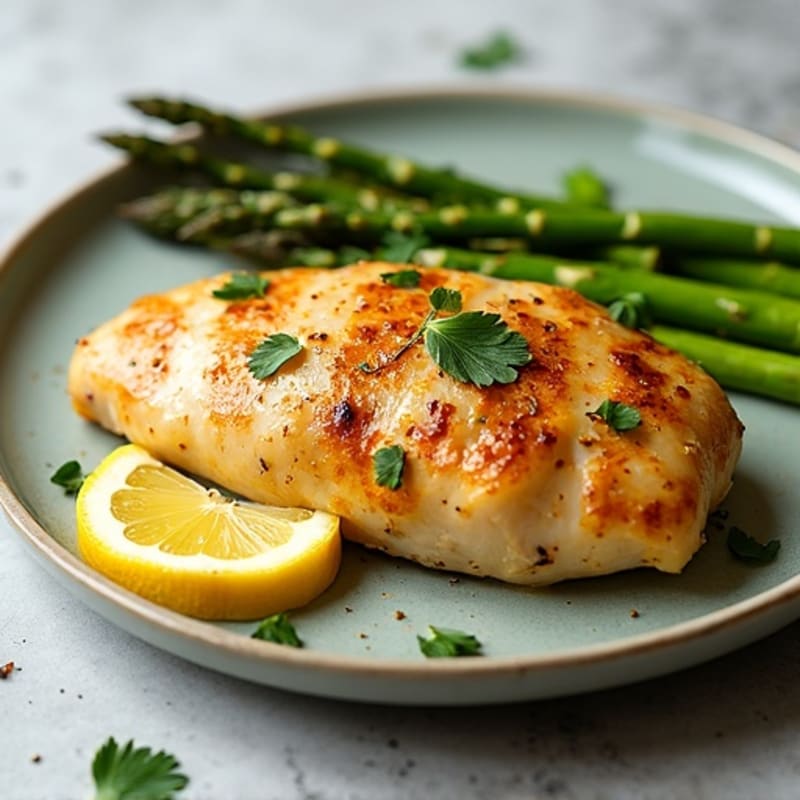 Sheet Pan Lemon Herb Chicken with Roasted Asparagus