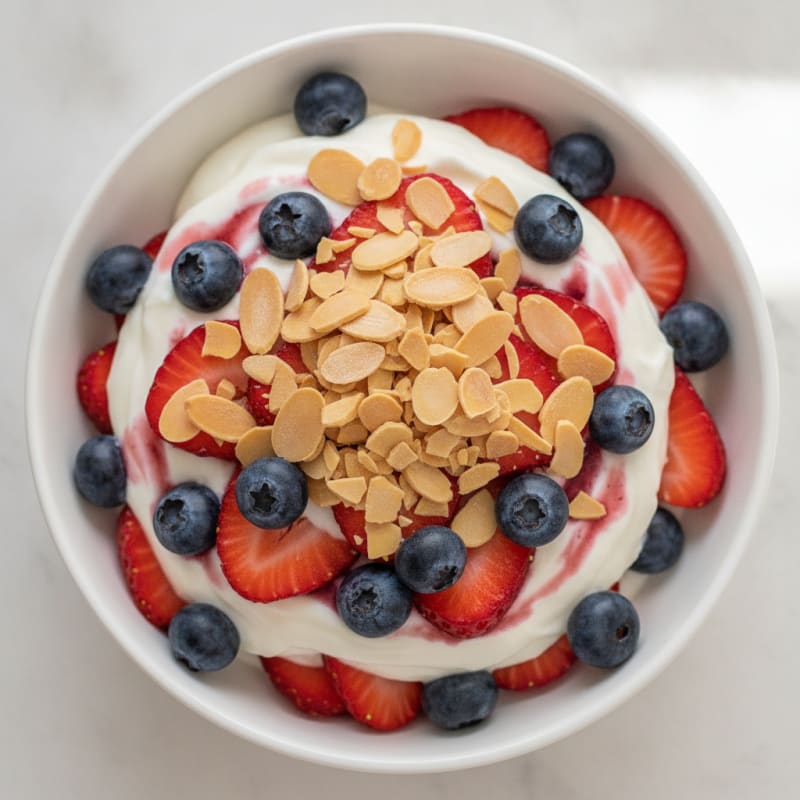 Greek Yogurt Protein Parfait with Berries