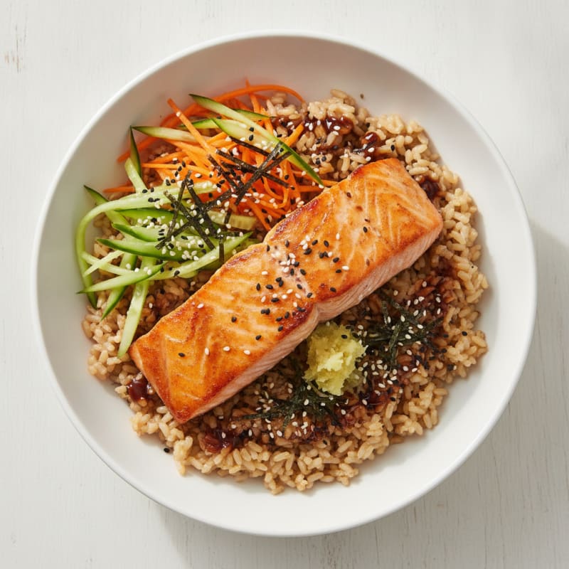 Salmon Sushi Rice Bowl