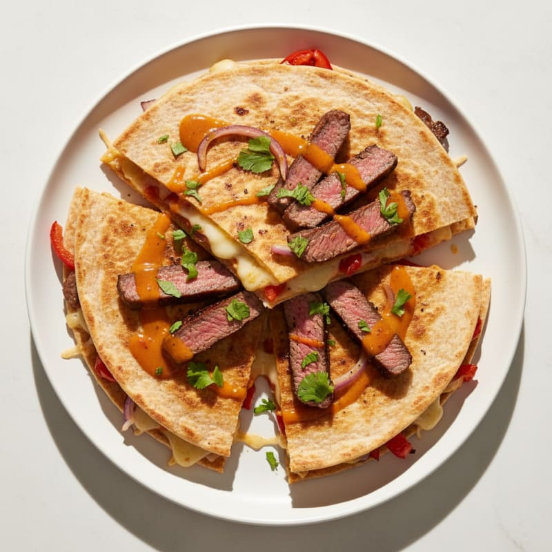 Crispy Chili-Lime Steak Quesadillas
