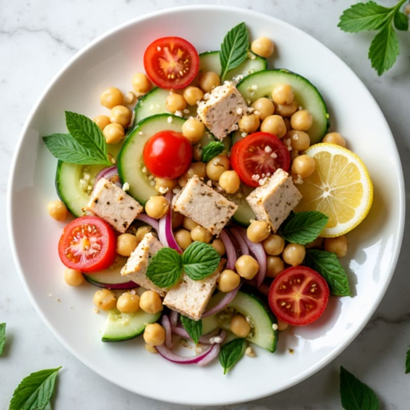 Tuna and Chickpea Salad with Fresh Herbs