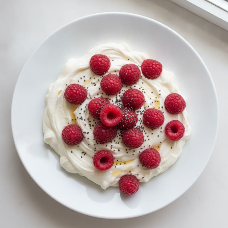 Silky Greek Yogurt Protein Mousse with Fresh Berries
