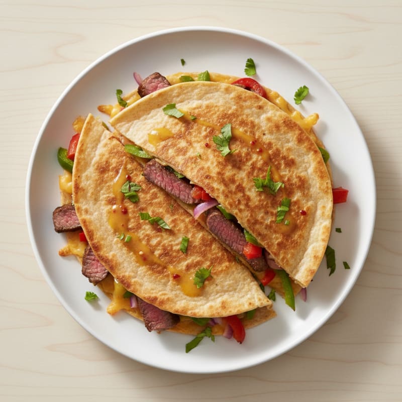 Crispy Chili-Lime Steak Quesadillas