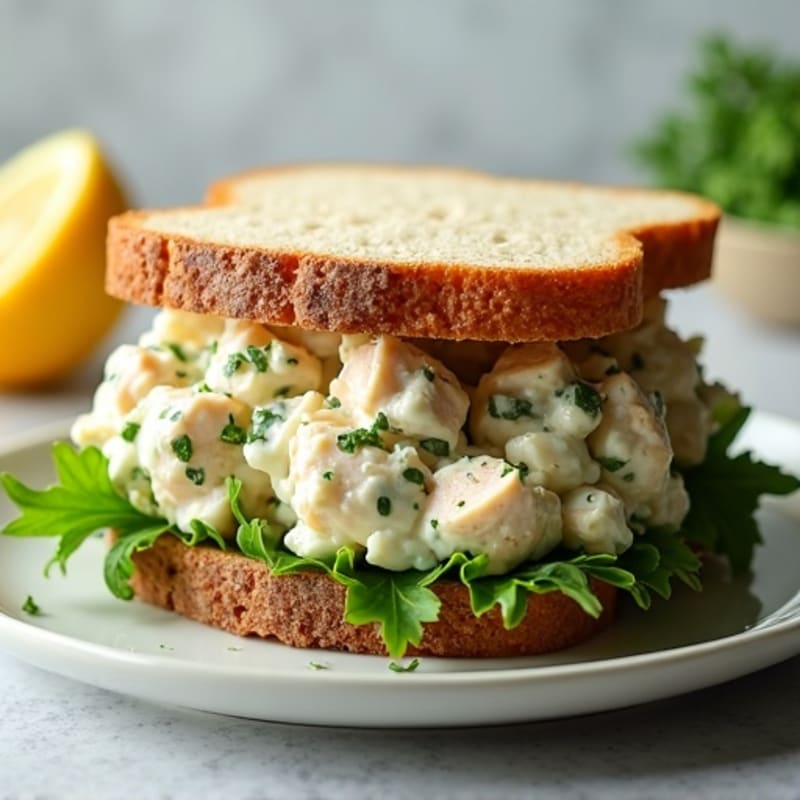Creamy Herb Chicken Salad Sandwich