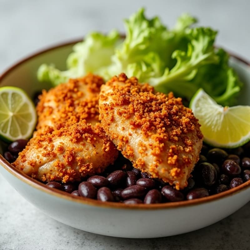 Crispy Chipotle-Lime Chicken and Black Bean Bowl