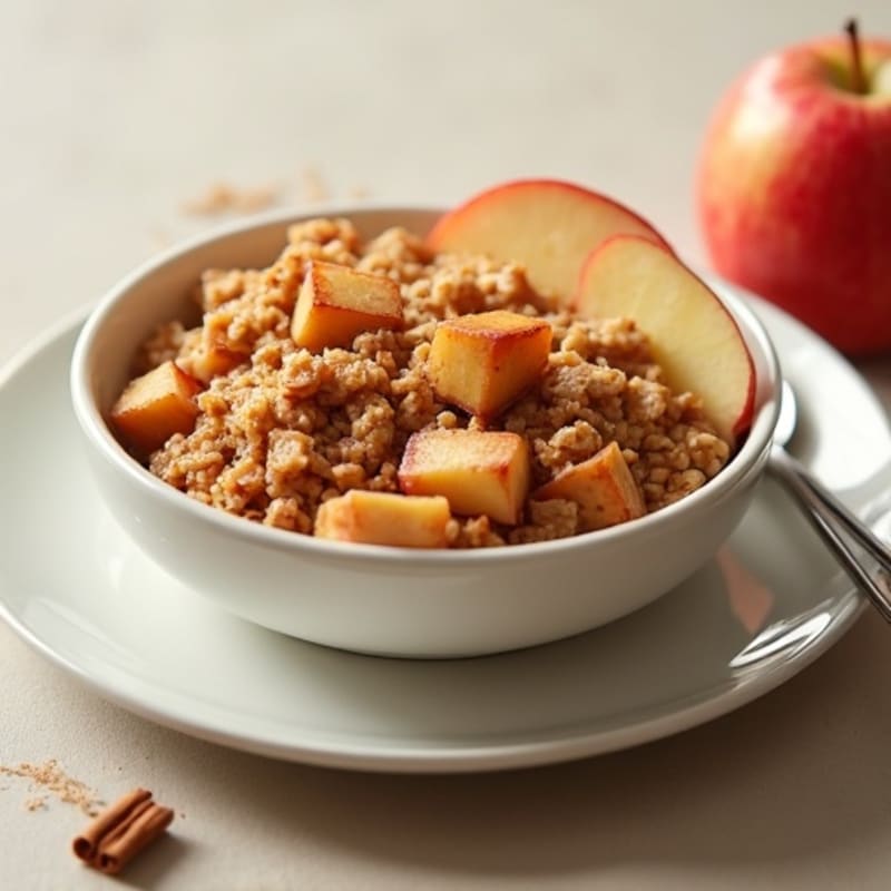 Warm Cinnamon Apple Baked Oatmeal