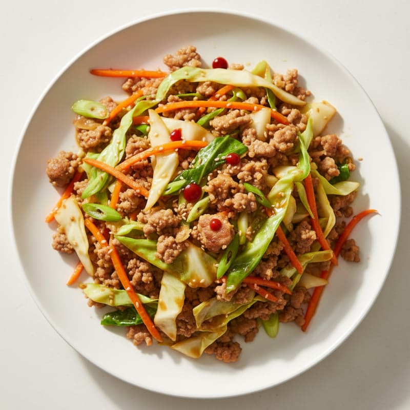 Savory Pork and Cabbage Stir-Fry