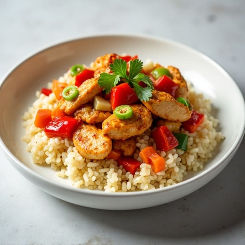Cauliflower Rice Chicken Stir-Fry