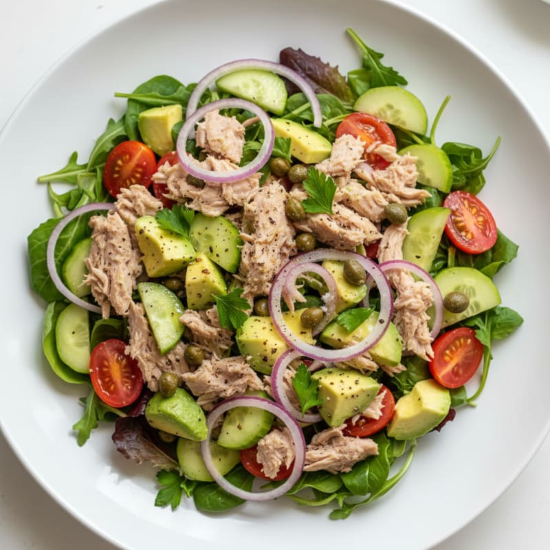 Mediterranean Tuna Salad with Capers