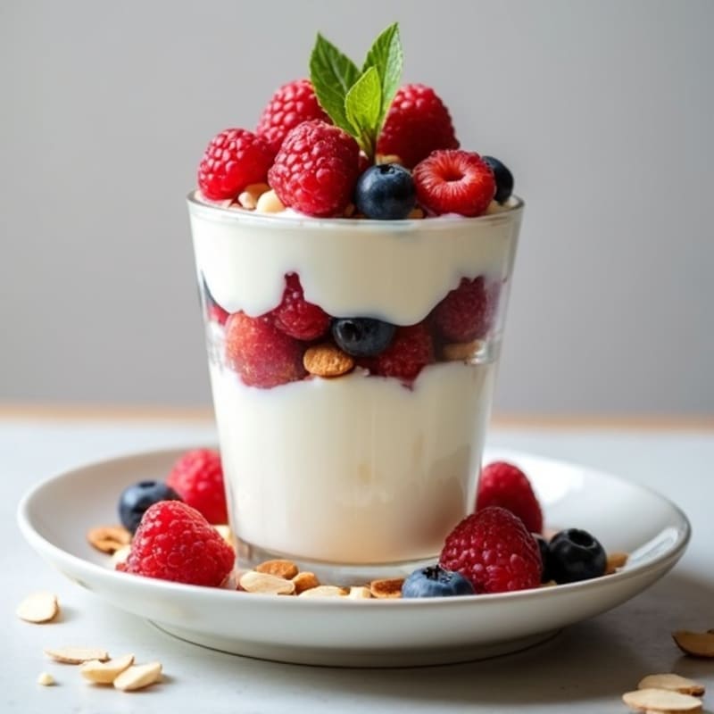 Creamy Greek Yogurt Protein Parfait with Berries