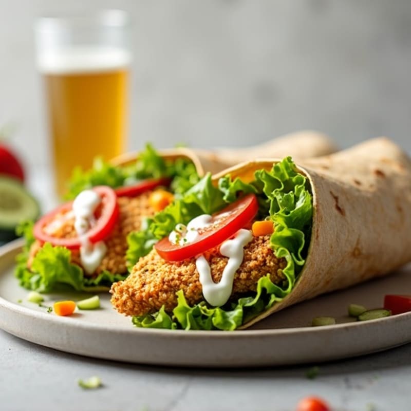Crispy Chicken and Fresh Veggie Wrap
