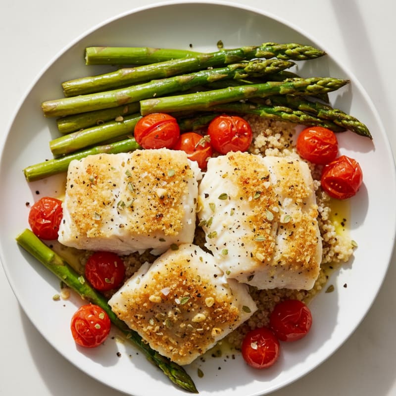 Tender Lemon Herb Baked Cod