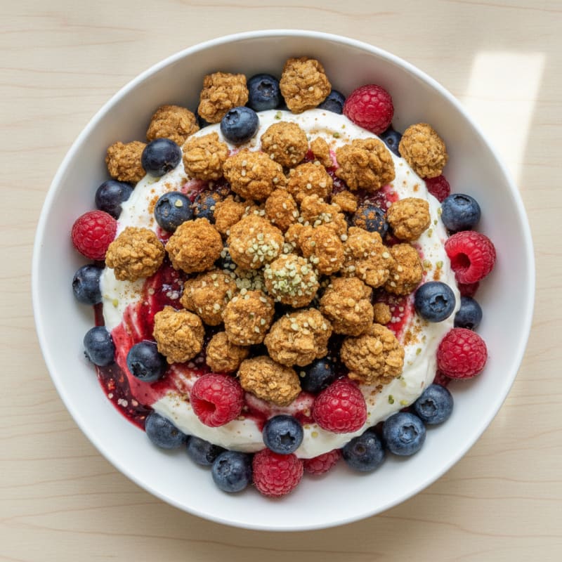 Berry Yogurt Parfait with Granola Crunch