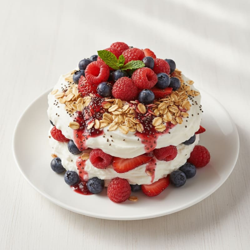 Creamy Greek Yogurt Berry Protein Parfait