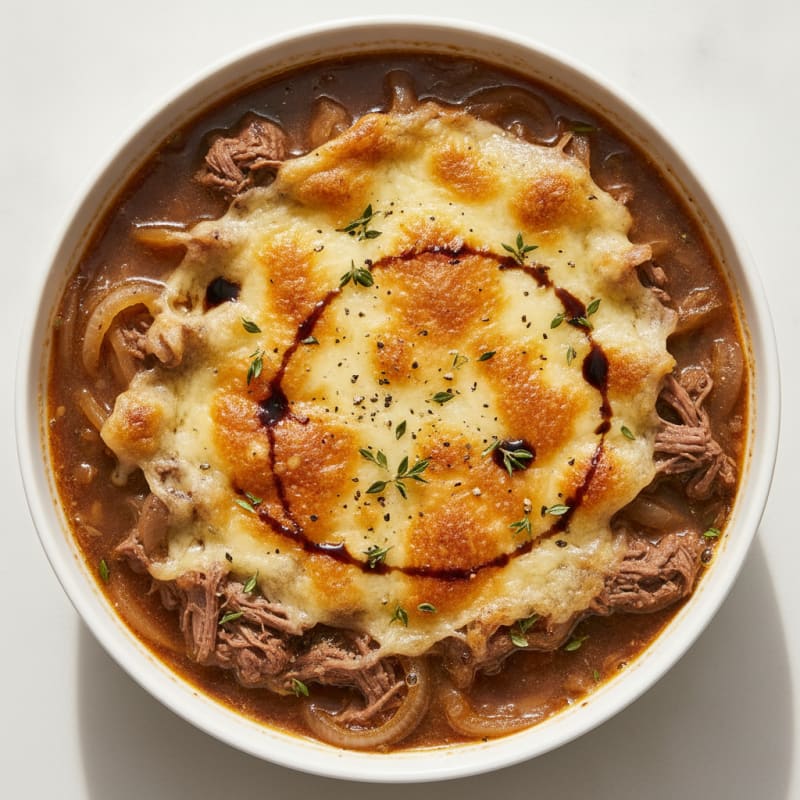 Caramelized Onion and Gruyere Soup