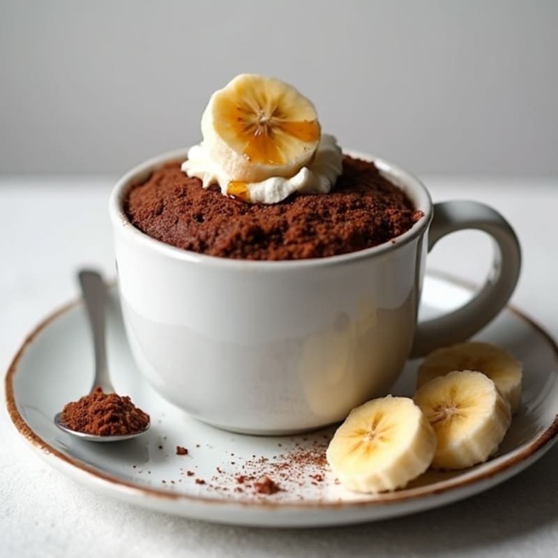 Healthy Chocolate Protein Mug Cake