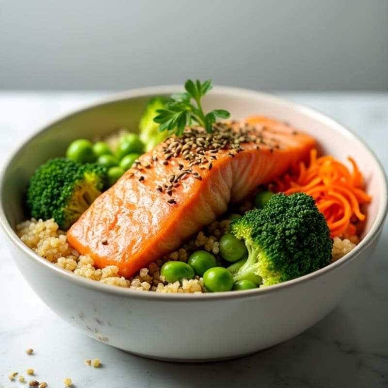 Sesame Ginger Salmon Power Bowl