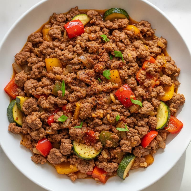 Ground Beef and Vegetable Skillet