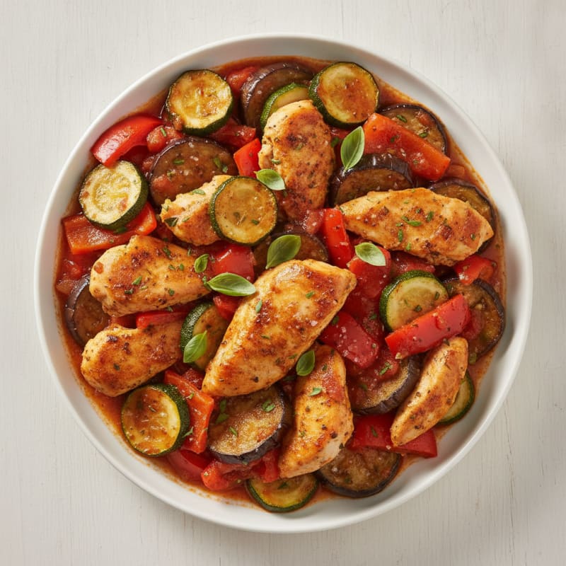Roasted Vegetable Ratatouille with Fresh Herbs