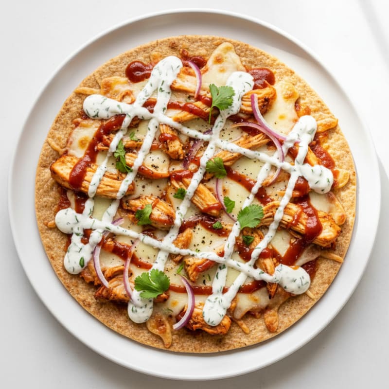 Crispy BBQ Ranch Chicken Pizza