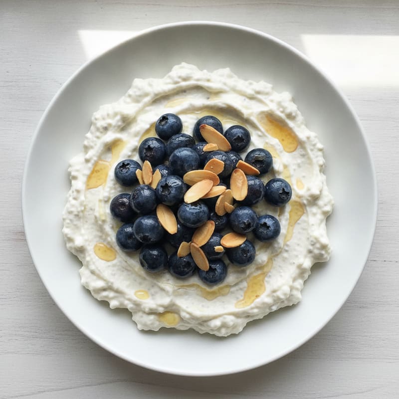 Silky Greek Yogurt Protein Pudding with Fresh Berries
