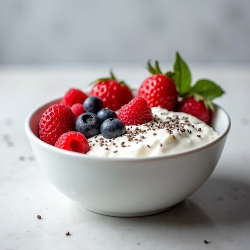 Creamy Greek Yogurt Protein Bowl with Mixed Berries