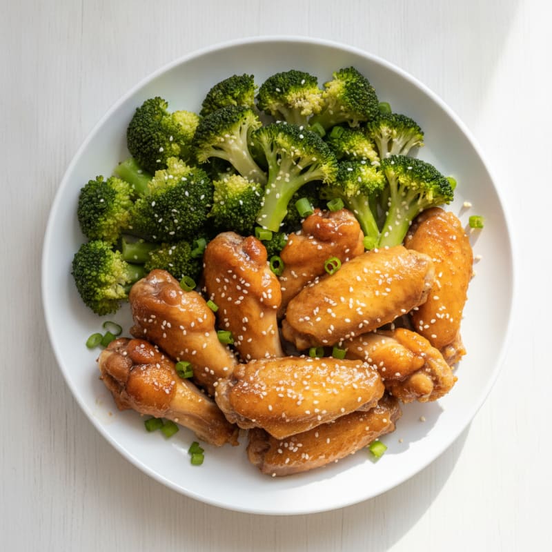 Baked Honey-Garlic Chicken Winglets