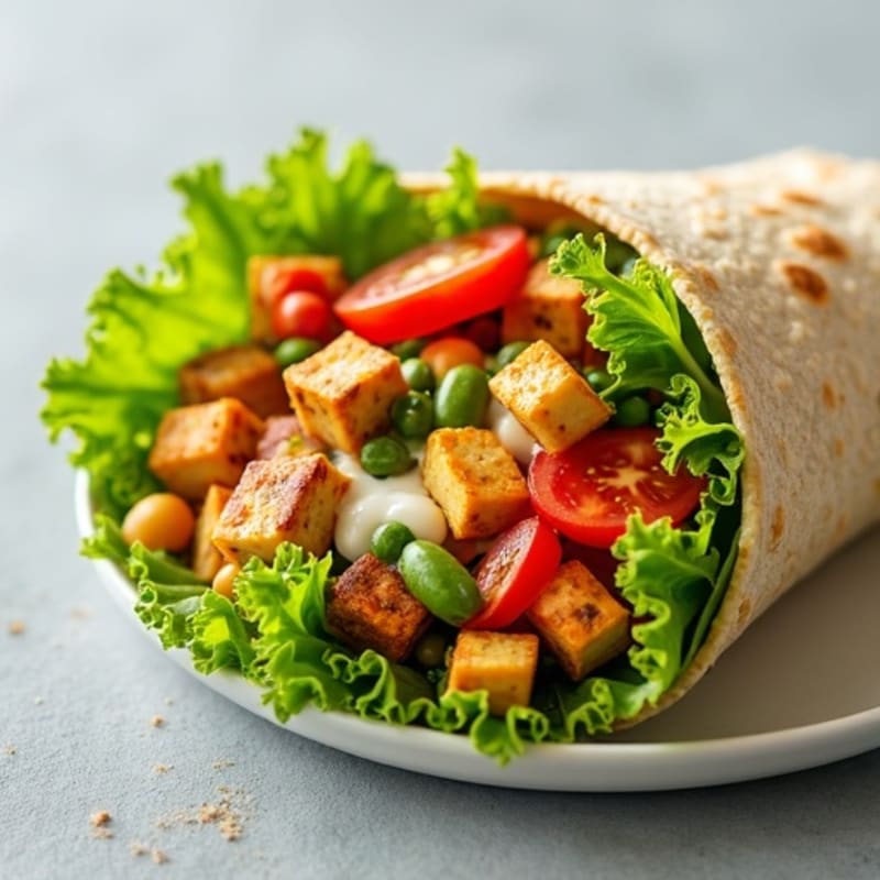 Fresh Crispy Mixed Veggie Wrap