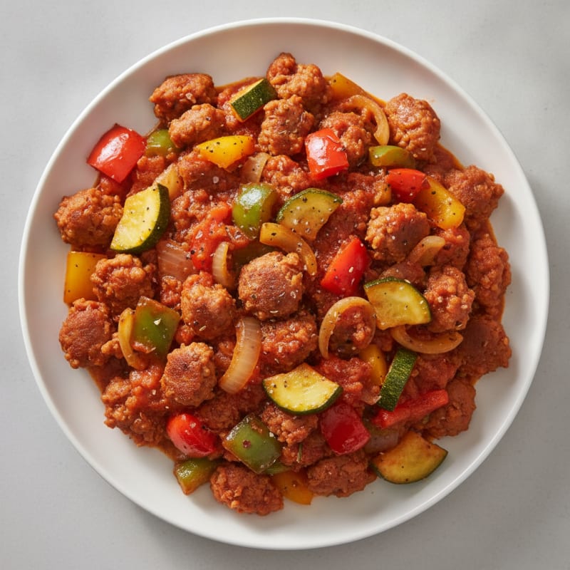 Sausage and Peppers Skillet