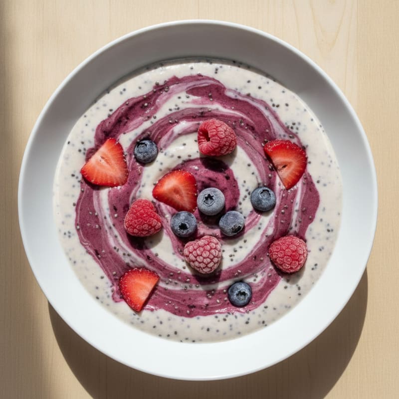 Vanilla Protein Smoothie with Berries