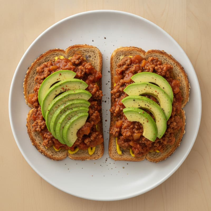 Avocado-Topped Sloppy Joe Sandwiches