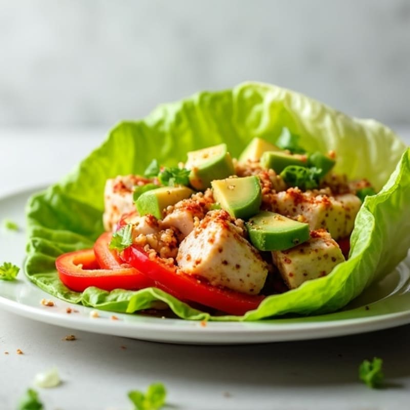 Fresh Spicy Tuna Lettuce Wraps