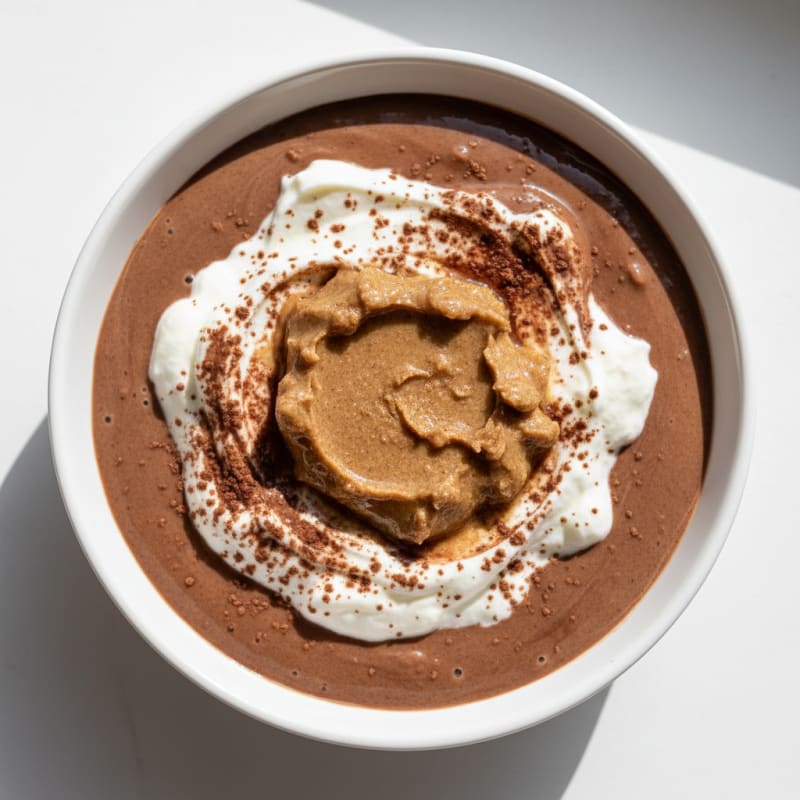Silky Chocolate Protein Pudding with Greek Yogurt