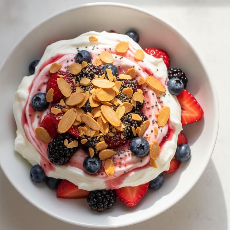 Creamy Greek Yogurt Protein Parfait with Berries