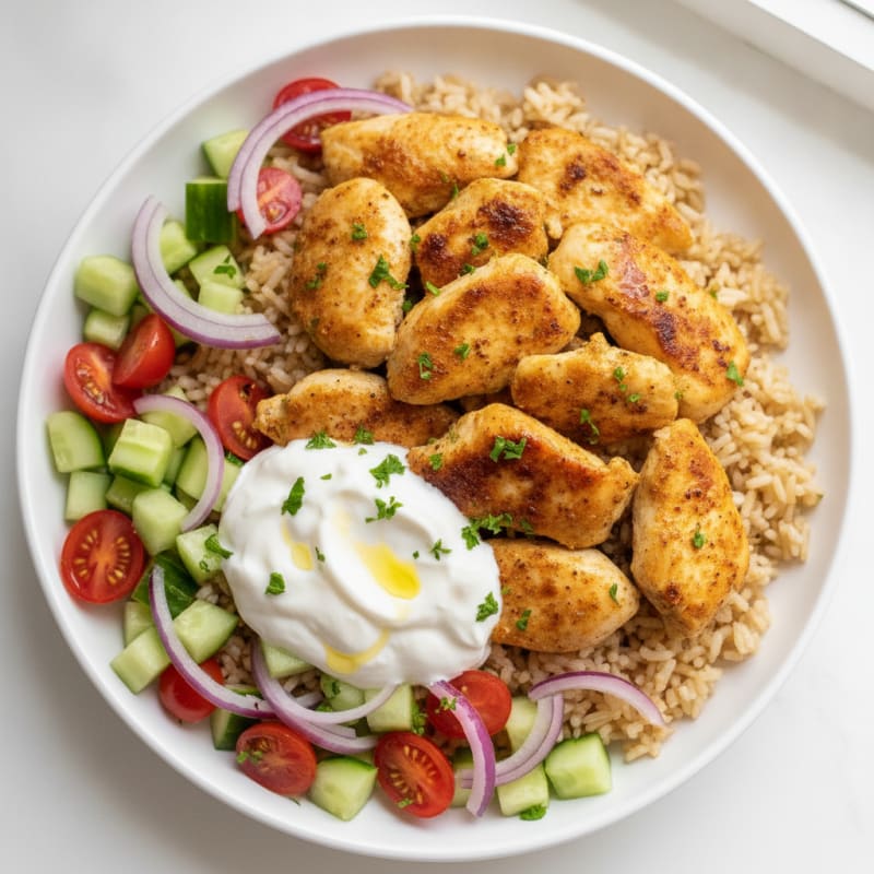 Chicken Shawarma Rice Bowl